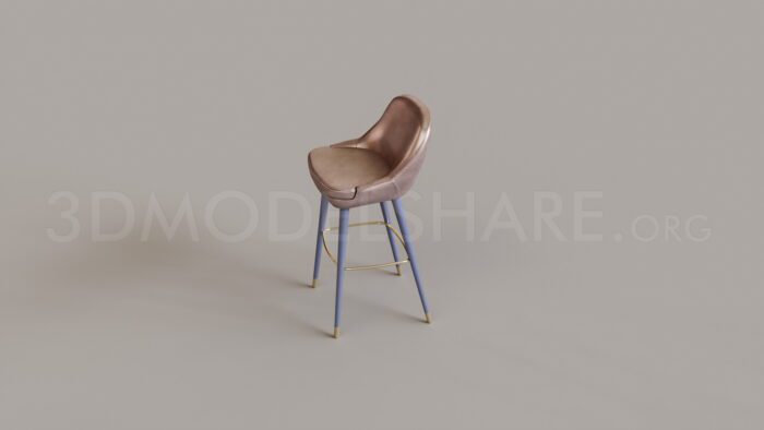 187. Chair Barstool 3D Model